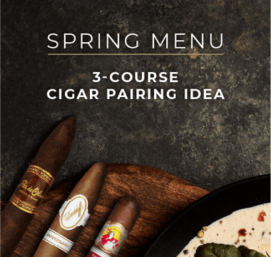 Spring Menu - 3-course Cigar Pairing Idea