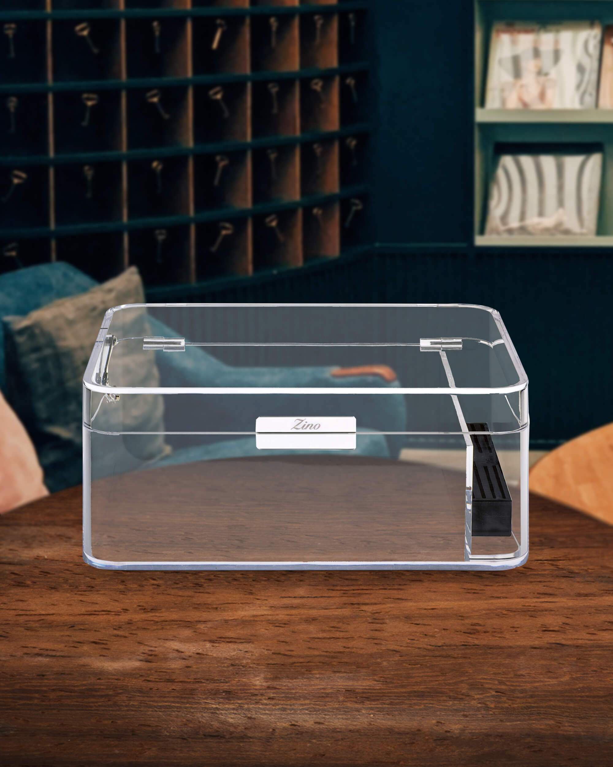 Zino Acrylic Humidor Clear (60 Cigars)